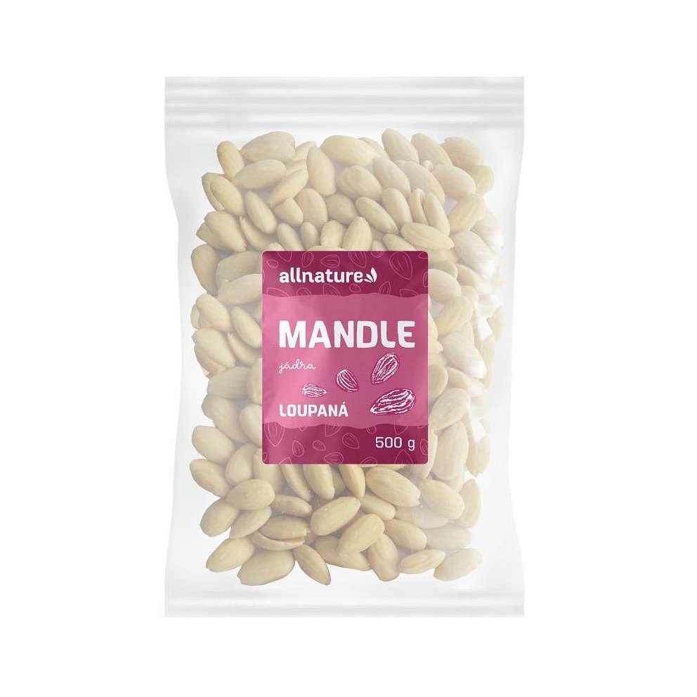 Allnature Mandle jádra loupaná 500 g