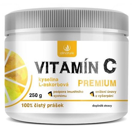 Allnature Vitamín C prášek Premium 250g