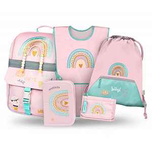 Baagl Školní set Zippy Duha III