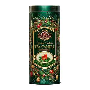 BASILUR Festival Candle Green Edition plech 75 g + čajová svíčka 11 g