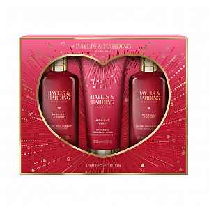 Baylis & Harding Sada péče o tělo Midnight Cherry 3 ks