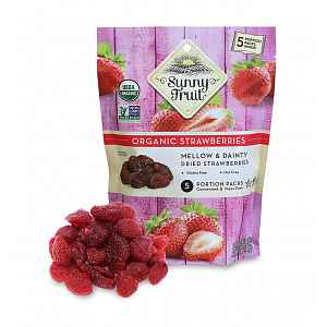 Sunny Fruit BIO Sušené jahody s koncentrátem z jablečné šťávy 5x20 g