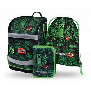 Baagl Školní set Zippy Plus Minecraft Boom