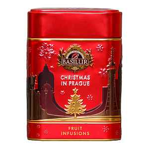 BASILUR Around The World Christmas in Prague Red – ovocný sypaný čaj v plechu, 75 g