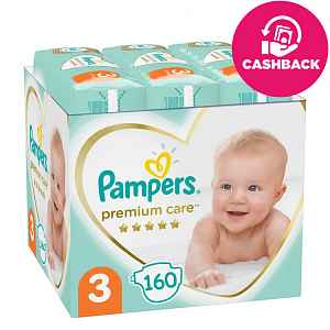 PAMPERS Premium Care 3 plenky (160 ks), 6-10 kg