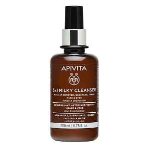 APIVITA Cleansing Milk 3in1 Face&Eyes čisticí mléko 200 ml