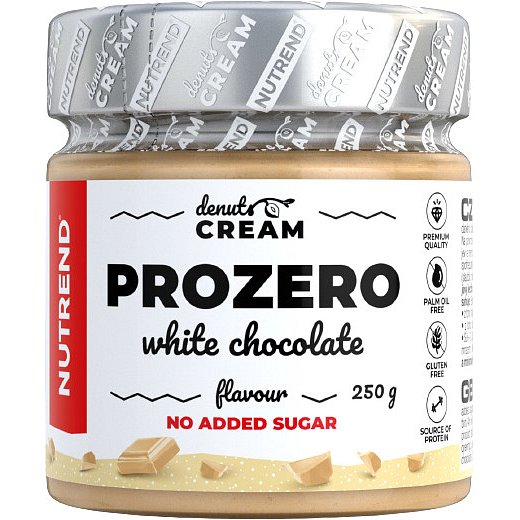Nutrend Denuts Cream, Prozero s bílou čokoládou 250g