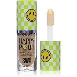 Revolution Happy Pout Shimmer Lip Gloss třpytivý lesk na rty odstín SunBeam 4.6 ml