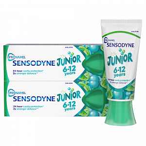 Sensodyne Junior zubní pasta pro děti 6-12 2x50 ml