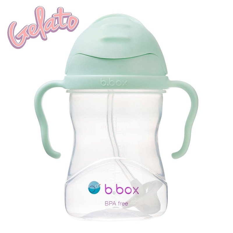B.box Hrneček s brčkem, Gelato pistáciový 240ml