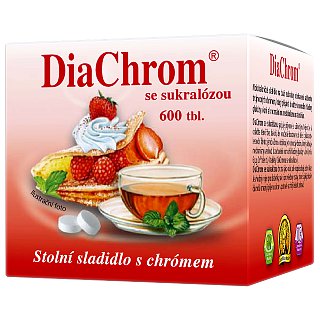 DiaChrom se sukralózou tablety 600 nízkokalor.sladidlo