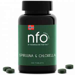 NFO Spirulina a chlorella tablety