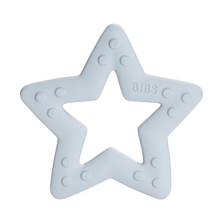 BIBS Kousátko Baby Bitie Star, Baby Blue