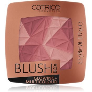 Catrice Blush Box Glowing + Multicolour  rozjasňující tvářenka odstín 020 It's Wine O'clock 5,5 g