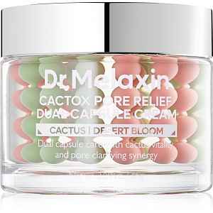 Dr. Melaxin Cactox Pore Relief Dual Capsule Cream hydratační krém pro vyhlazení pleti a minimalizaci pórů 65 g