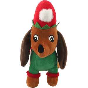 Hračka Dog Fantasy Winter Tale jezevčík pískací 27cm
