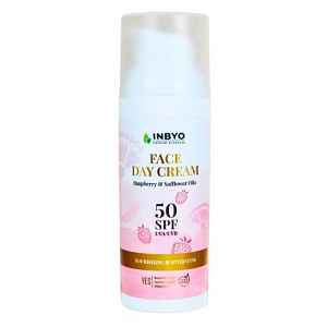 INBYO Denní pleťový krém SPF50 s malinovým a světlicovým olejem 50 ml