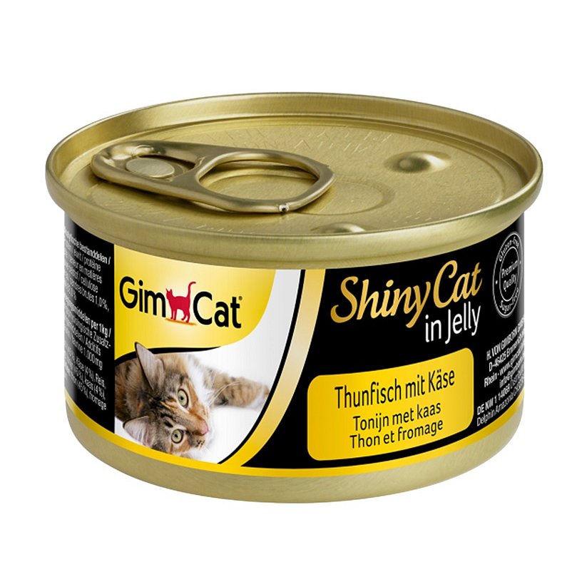 Konzerva SHINY CAT tuňák+sýr 70g