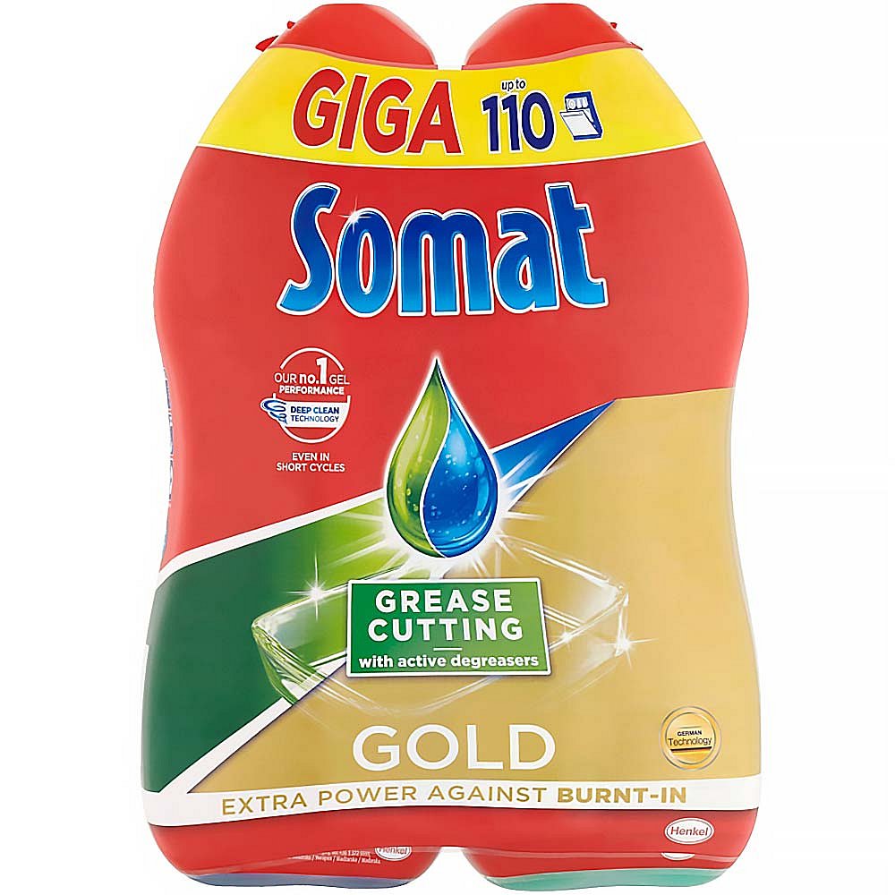 SOMAT Gold Giga gel Grease Cutting 2x 990 ml