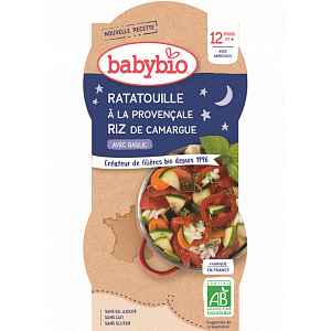 BABYBIO Ratatouille s rýží 2x200g