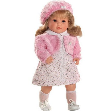 Luxusní mluvící dětská panenka-holčička Berbesa Angelica 45cm