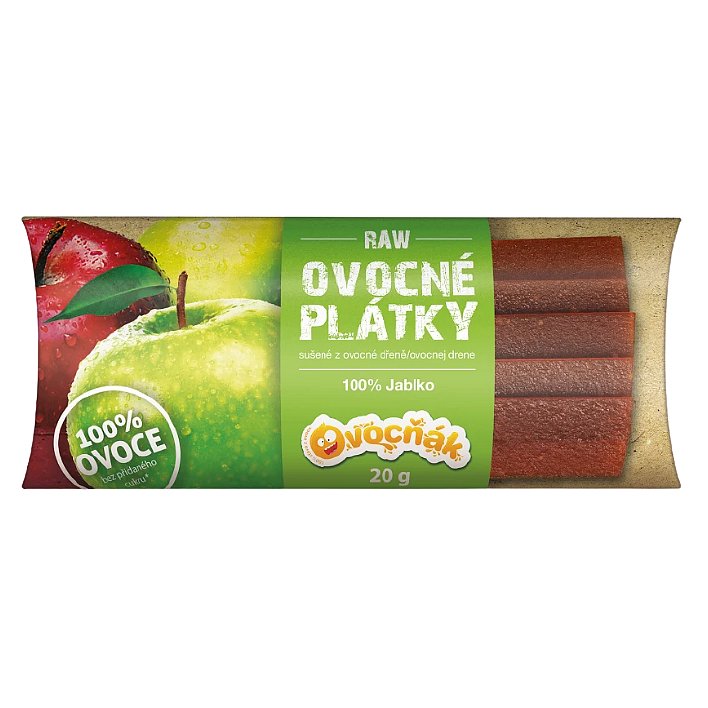OVOCŇÁK plátky 100% Jablko 20g
