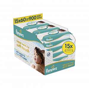 Pampers Aqua Soft Touch dětské čisticí ubrousky ks