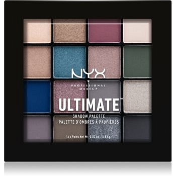 NYX Professional Makeup Ultimate Shadow paletka očních stínů odstín Ash 16 x 0,83 g