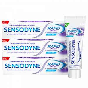 Sensodyne Rapid Relief zubní pasta 3x75 ml