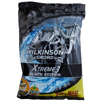 Wilkinson Sword Xtreme 3 Black Edition jednorázová holítka 10 ks 10 ks