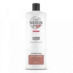 Nioxin Čisticí šampon pro jemné barvené mírně řídnoucí vlasy System 3  1000 ml