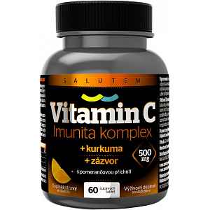 Vitamin C 500 mg Imunita komplex kurkuma + zázvor 60 tablet
