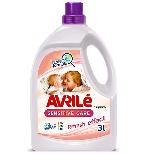 Avrilé Sensitive Care prací gel pro citlivou pokožku, 50 praní 3 l