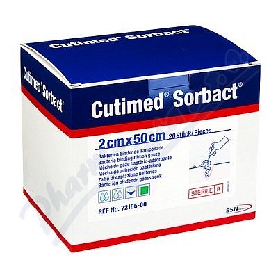 Cutimed Sorbact antimikrob.krytí pří.v roli 2x50cm