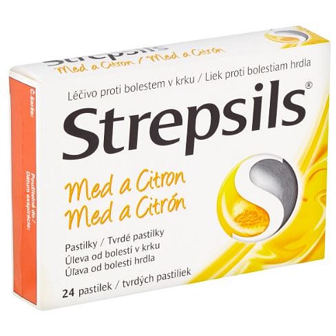 Strepsils Med a Citron 0.6mg/1.2mg 24 pastilek