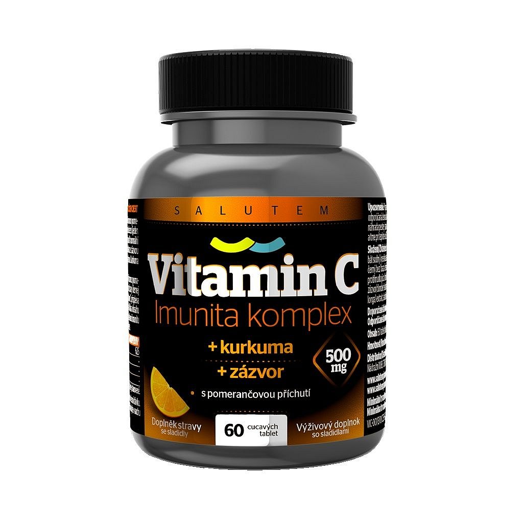 Vitamin C 500 mg Imunita komplex kurkuma + zázvor 60 tablet