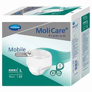 KALHOTKY ABSORPČNÍ MOLICARE MOBILE LIGHT LARGE BOKY 100-150CM,1139ML,14KS