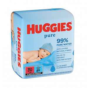 HUGGIES® Vlhčené ubrousky Pure Triplo 56x3 ks