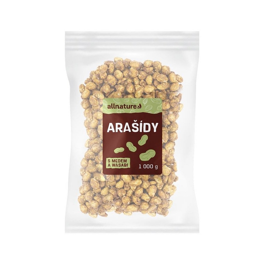 Allnature Arašídy s medem a wasabi 1000 g