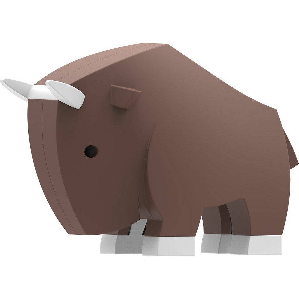 Halftoys PAKŮŇ magnetická skládací hračka s 3D modelem savany
