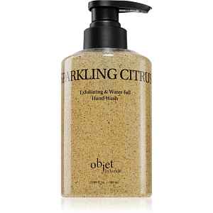 KUNDAL Objet Exfoliating & Waterfull Hand Wash pečující tekuté mýdlo na ruce s exfoliačním účinkem s vůní Sparkling Citrus 380 ml