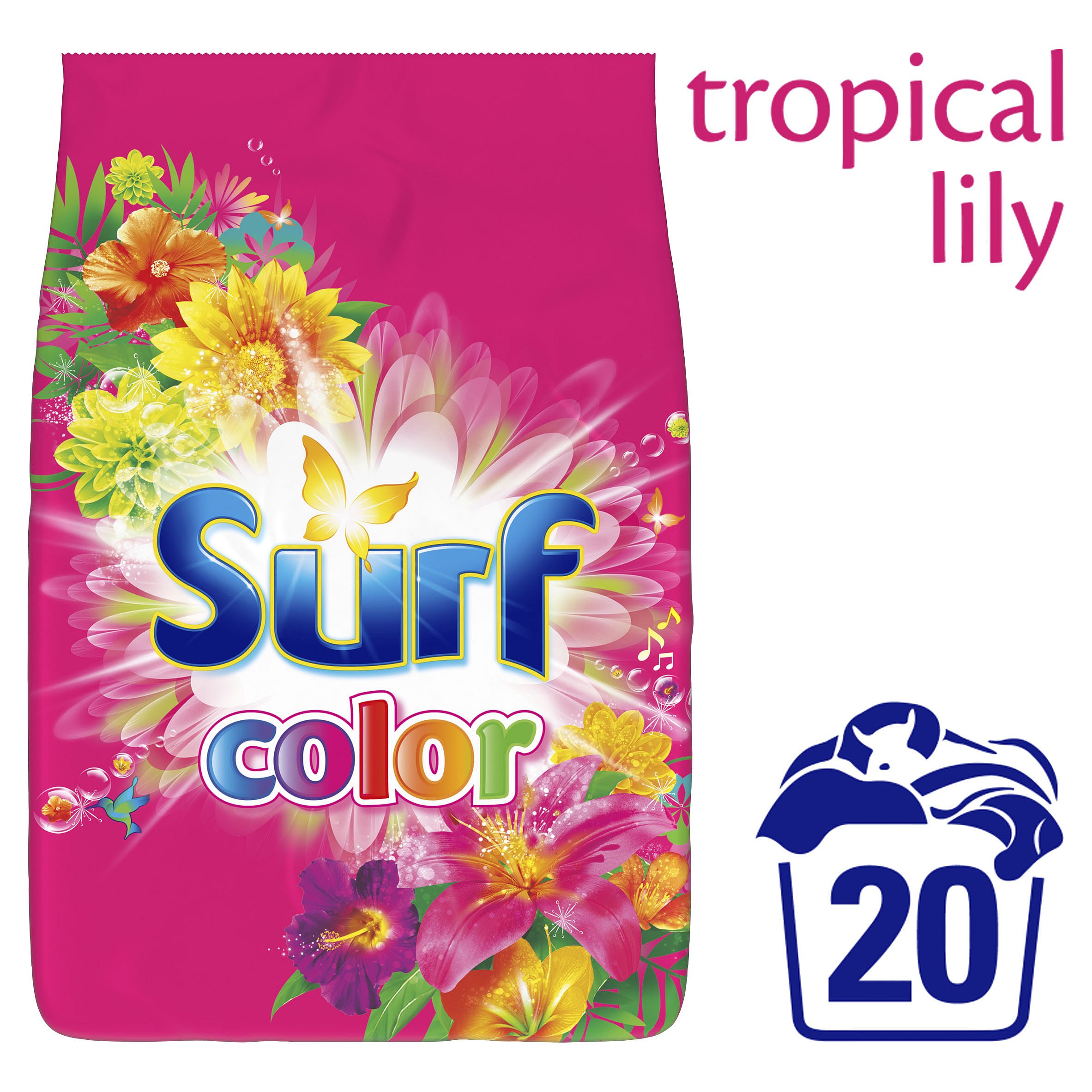 SURF Color Tropical 1,4 kg (20 dávek) – prací prášek