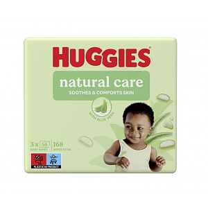 HUGGIES® Vlhčené ubrousky Natural Triplo 56x3 ks