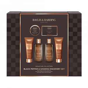 Baylis & Harding Pánská dárková sada péče o tělo Black Pepper & Ginseng 6 ks