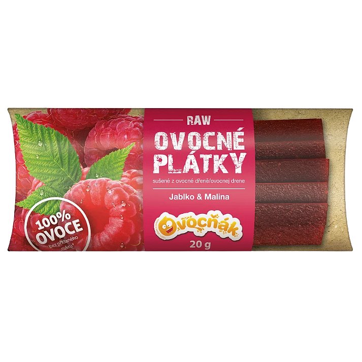 OVOCŇÁK plátky Jablko-Malina 20g