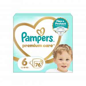 Pampers Premium Care vel. 6 13–18 kg dětské pleny 76 ks