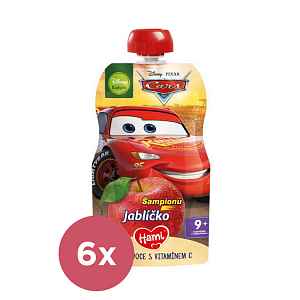 4x HAMI Disney Cars ovocná kapsička Šampionů Jablíčko 110 g, 9+