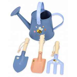 Adam Toys Zahradní set pro děti – 4 ks, modrý, 3+