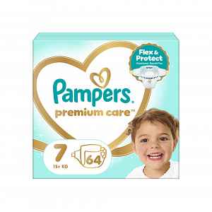 Pampers Premium Care vel. 7 15+ kg dětské pleny 64 ks
