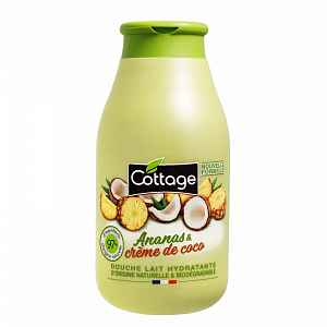 Cottage Moisturizing Shower Milk - Pineapple & Coconut cream sprchové mléko 97% přírodní  250 ml